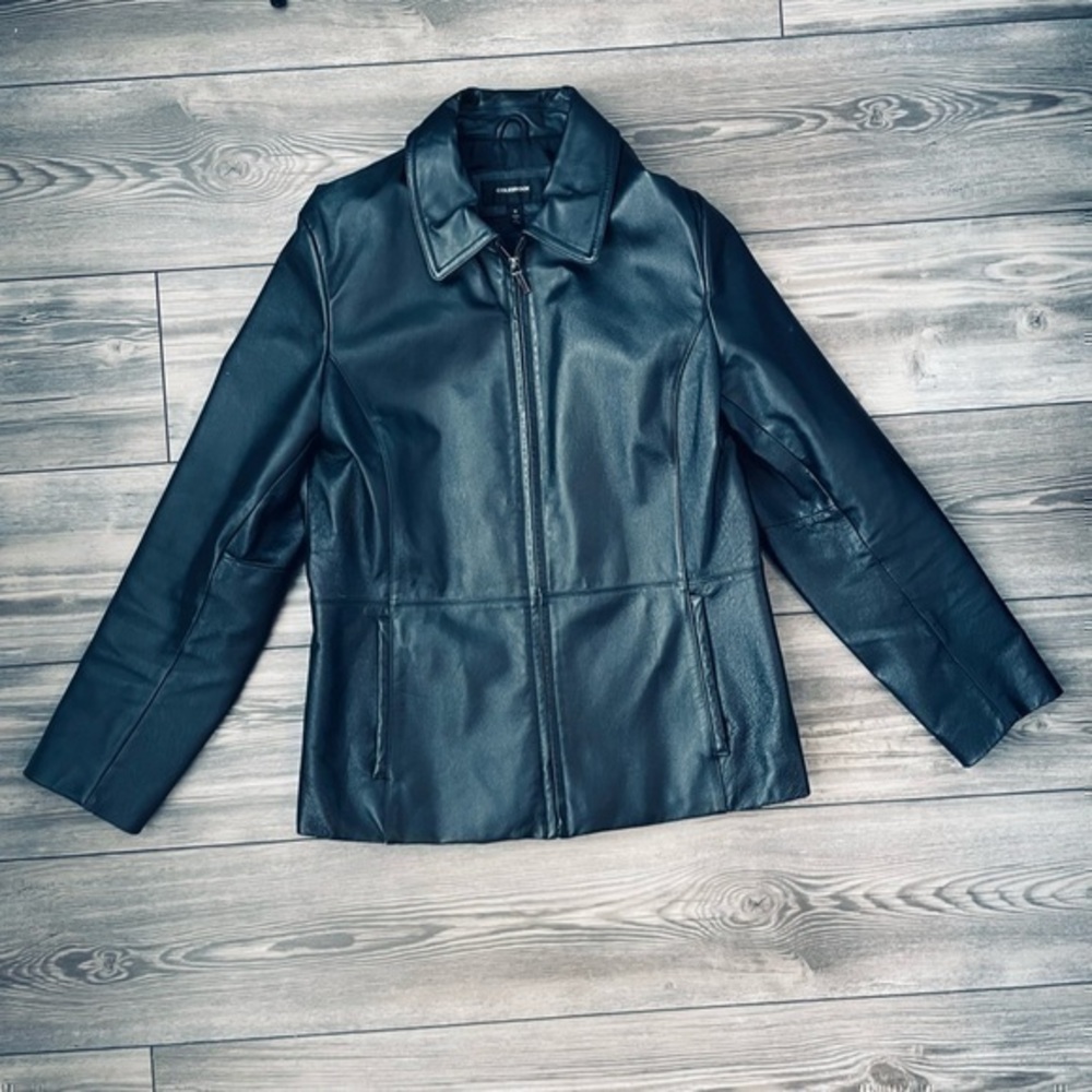 Colebrook Essentials 100% Genuine Black Leather Women’s Jacket | Size Medium